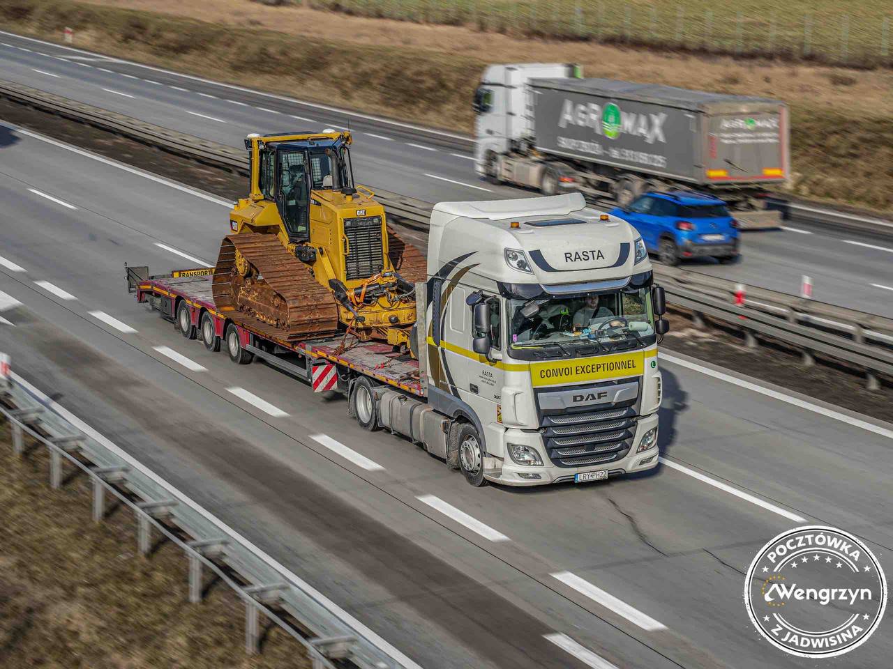 RASTA DAF - Transport nienormatywny, przewoz maszyn budowlanych